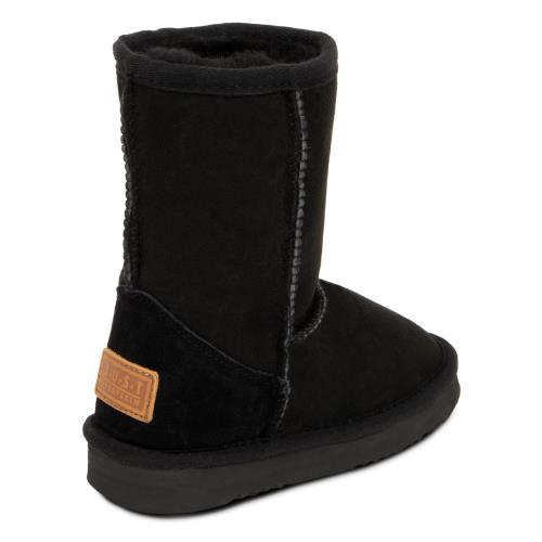Childrens Classic Sheepskin Boots Black Extra Image 2